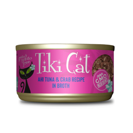 Alimento Húmedo Para Gato Tiki Cat Atun y Cangrejo