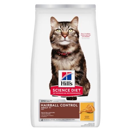 Hills - Science Diet Adult Hairball Control 7+ años Gatos Adultos
