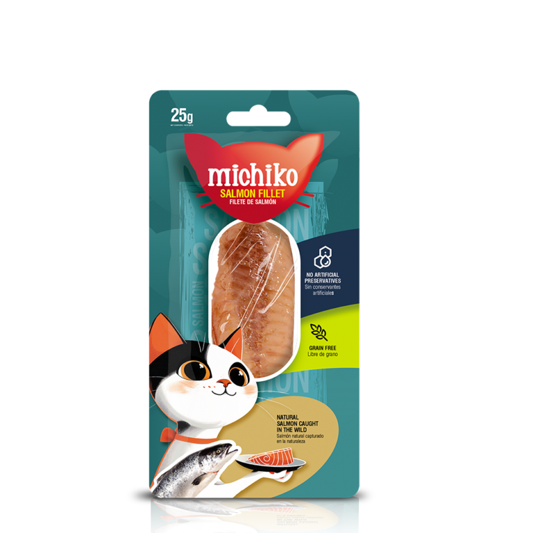 Michiko Filete de Salmon Para Gatos