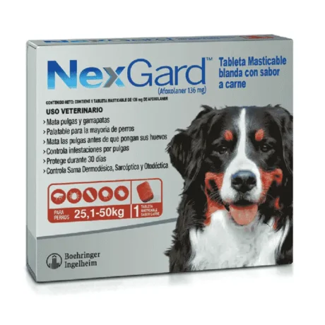 NexGard - Perros De 25.1 Hasta 50 Kg.